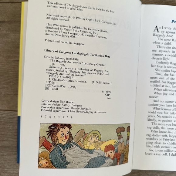 The Raggedy Ann Stories, by Johnny Gruelle, 1996 edition - Picture 7 of 12